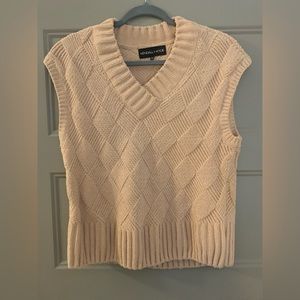 Tan sweater vest
